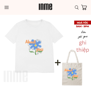 BST Áo Thun Và túi Canvas Họa Tiết About You - INME Studio