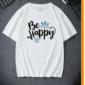 Áo thun cotton màu trắng in Slogan – Áo thun INME