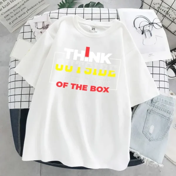 Áo thun cotton màu trắng in Slogan – Áo thun INME - Hình ảnh 4