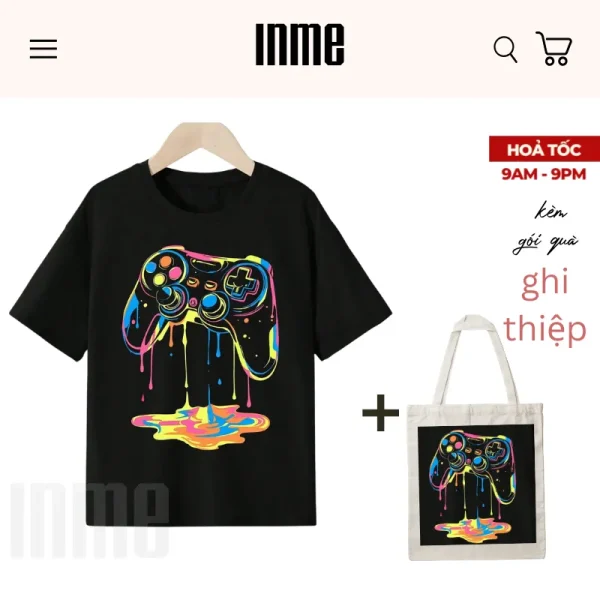 BST Gamepad - Màu Sắc _ Áo Thun Cotton 100% & Túi Vải Canvas _ INME Studio