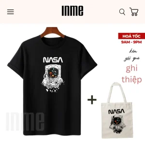 BST Nasa 03 _ Áo Thun Cotton & Túi Vải Canvas _ INME Studio