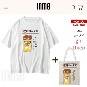 BST Đồ Uống Nhật Bản - Hichi _ Áo Thun Cotton & Túi Vải Canvas _ INME Studio