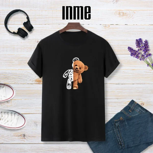 Áo Thun INME Gấu Nâu 100% Cotton - Hình ảnh 4