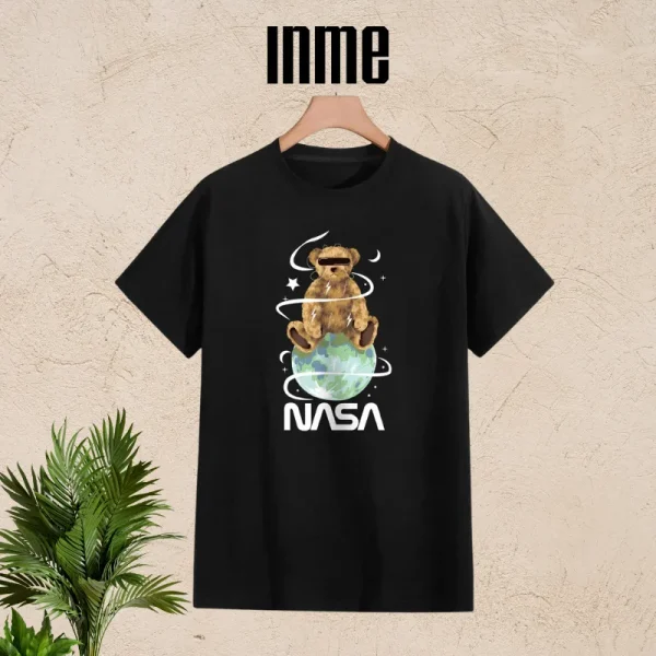 Áo Thun Unisex INME Họa Tiết NASA - Áo Form Rộng Nam Nữ, 100% Cotton - Hình ảnh 4