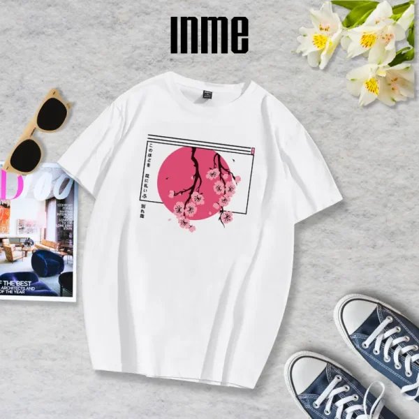 Áo thun cotton hoạ tiết Hoa Anh Đào phong cách Japan – Áo thun INME - Hình ảnh 3