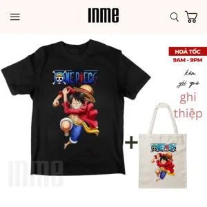 BST Luffy - Mạnh Mẽ _ Áo Thun Cotton & Túi Vải Canvas _ INME Studio