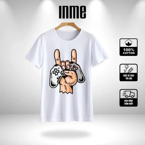 Áo thun 100% cotton GAMEPAD dành cho các "game thủ" – Áo thun INME - Hình ảnh 3