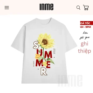 INME STUDIO_ÁO THUN HỌA TIẾT SUMMER_CHẤT LIỆU 100% COTTON THOÁNG MÁT