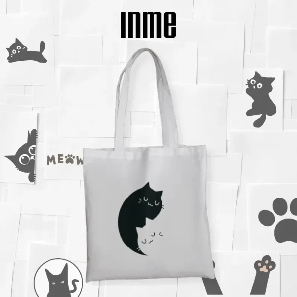 INME Studio - BST BOTH CAT Áo Thun 100% Cotton và Túi Vải Canvas - Hình ảnh 4