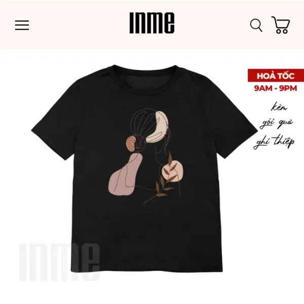 BST Họa Sắc Nàng Thơ _ Áo Thun Cotton & Túi Vải Canvas _ INME Studio - Hình ảnh 4