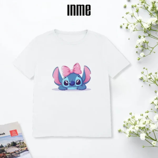 BST Stitch Nơ Hồng _ Áo Thun Cotton 100% & Túi Vải Canvas _ INME Studio - Hình ảnh 3