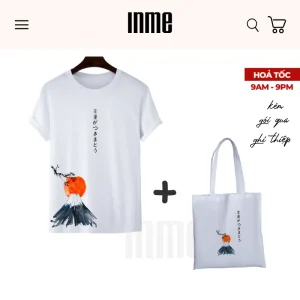 BST Hoàng Hôn Núi Phú Sĩ _ Áo Thun Cotton & Túi Vải Canvas _ INME Studio
