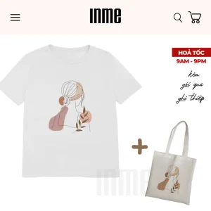 BST Họa Sắc Nàng Thơ _ Áo Thun Cotton & Túi Vải Canvas _ INME Studio