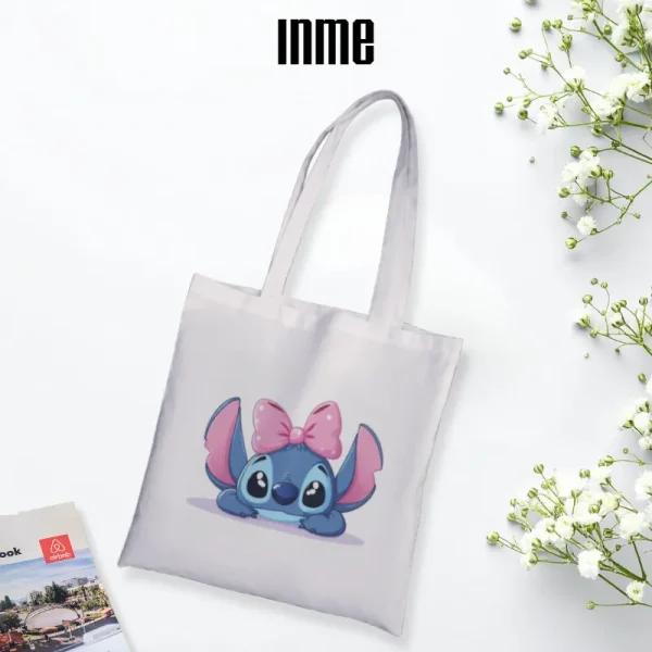 BST Stitch Nơ Hồng _ Áo Thun Cotton 100% & Túi Vải Canvas _ INME Studio - Hình ảnh 4